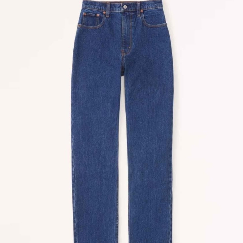 NWT Abercrombie & Fitch Women's 90's Straight Jeans 6L - Picture 5 of 6